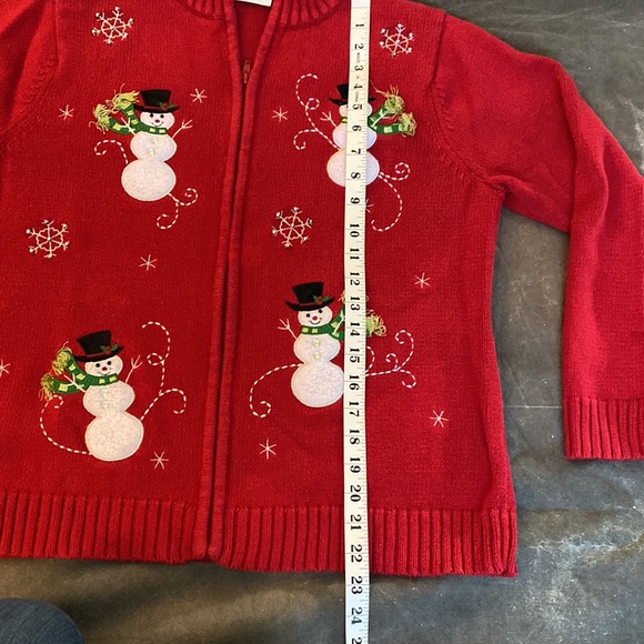 Vintage Christmas snowman sweater - Picture 9 of 11
